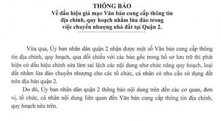 canh bao tinh trang lam gia ho so chinh sua thong tin dia chinh de lua dao