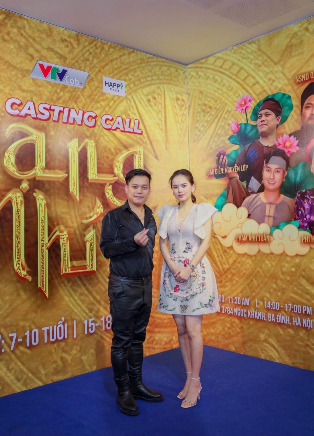 Đạo diễn trẻ, tài năng Nguyễn Love (bên trái) trong buổi casting diễn viên phí cho bom tấn “Trạng Nhí” 