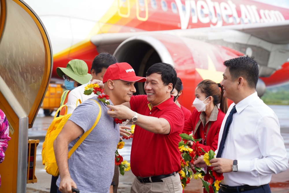 Vietjet đã mở hơn 10 đường bay quốc tế mới, tập trung vào thị trường Ấn Độ, dẫn đầu về tốc độ tăng lượng khách vận chuyển nội địa và quốc tế (ảnh: VJ)