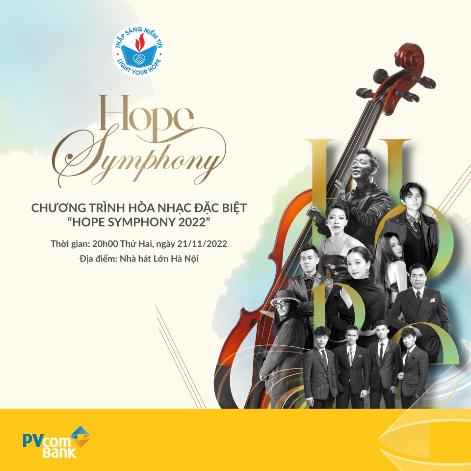 Chương trình hòa nhạc “Hope Symphony 2022” diễn ra tại Nhà hát lớn Hà Nội vào tối 21/11 tới đây 