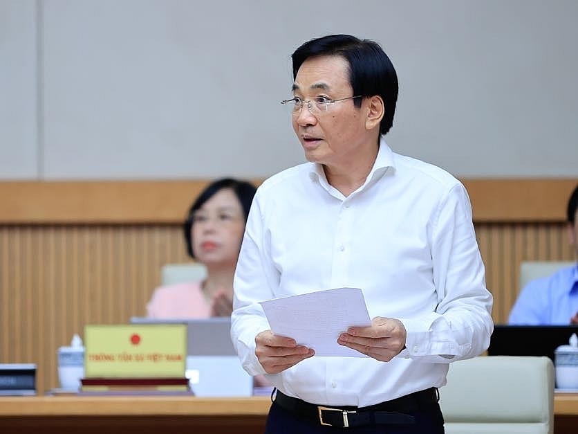 Bộ trưởng, Chủ nhiệm Văn phòng Chính phủ Trần Văn Sơn phát biểu tại phiên họp - Ảnh: VGP/Nhật Bắc