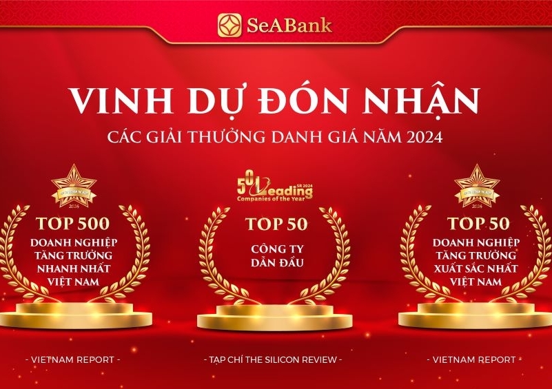 SeABank lần thứ 5 nằm trong Top 500 doanh nghiệp tăng trưởng nhanh nhất Việt Nam