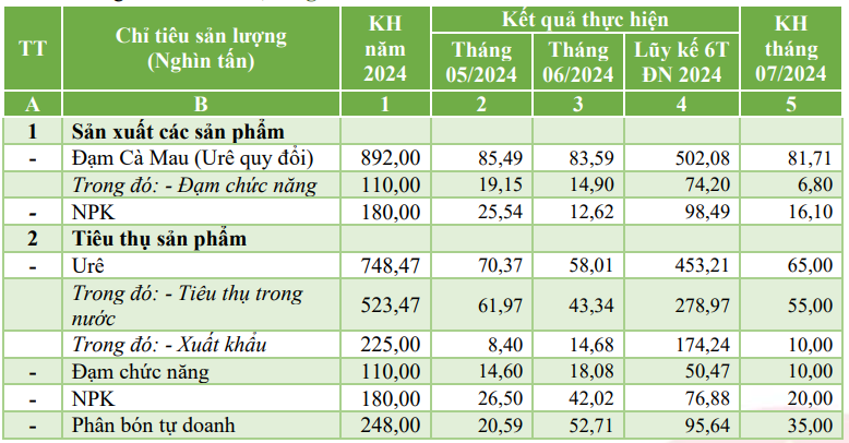 Đạm Cà Mau (DCM) hoàn thành 77% kế hoạch xuất khẩu năm 2024