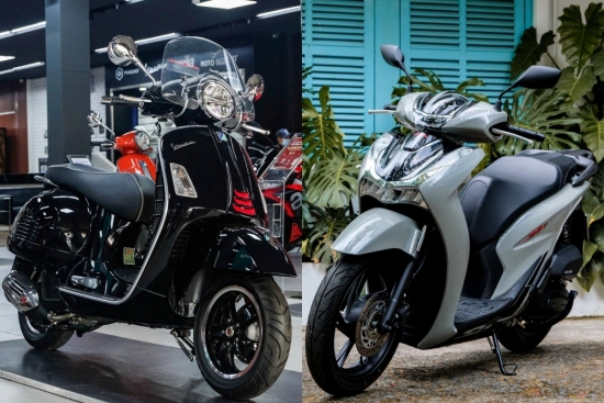 Xe máy tay ga cao cấp: Nên mua Honda SH hay Vespa GTS 2022?