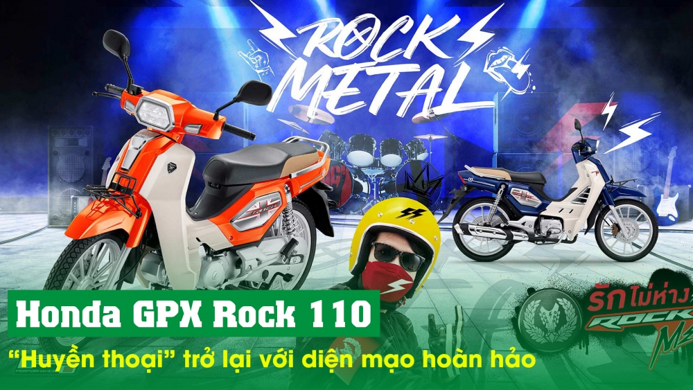 GPX Rock 110: "Huyền thoại" trở lại với diện mạo hoàn hảo